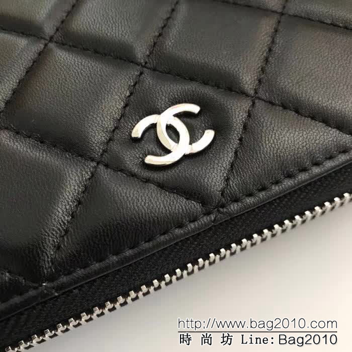 CHANEL香奈兒 頂級原單 原廠綿羊皮 女款拉鏈錢包 A50097  DJC2505